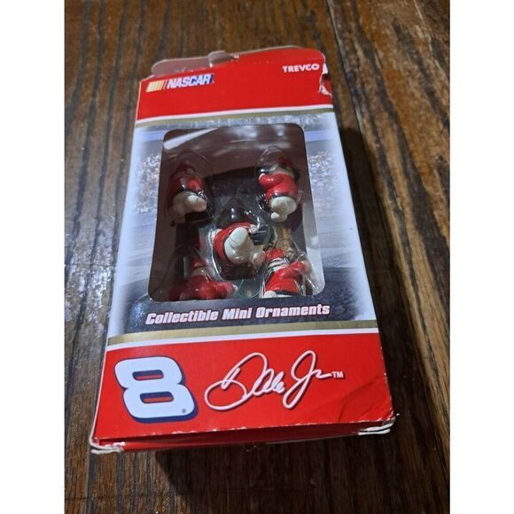 Vintage Trevco Nascar #8 Dale Earnhardt Jr Snowmen Pit Crew Mini Ornaments - Picture 3 of 4